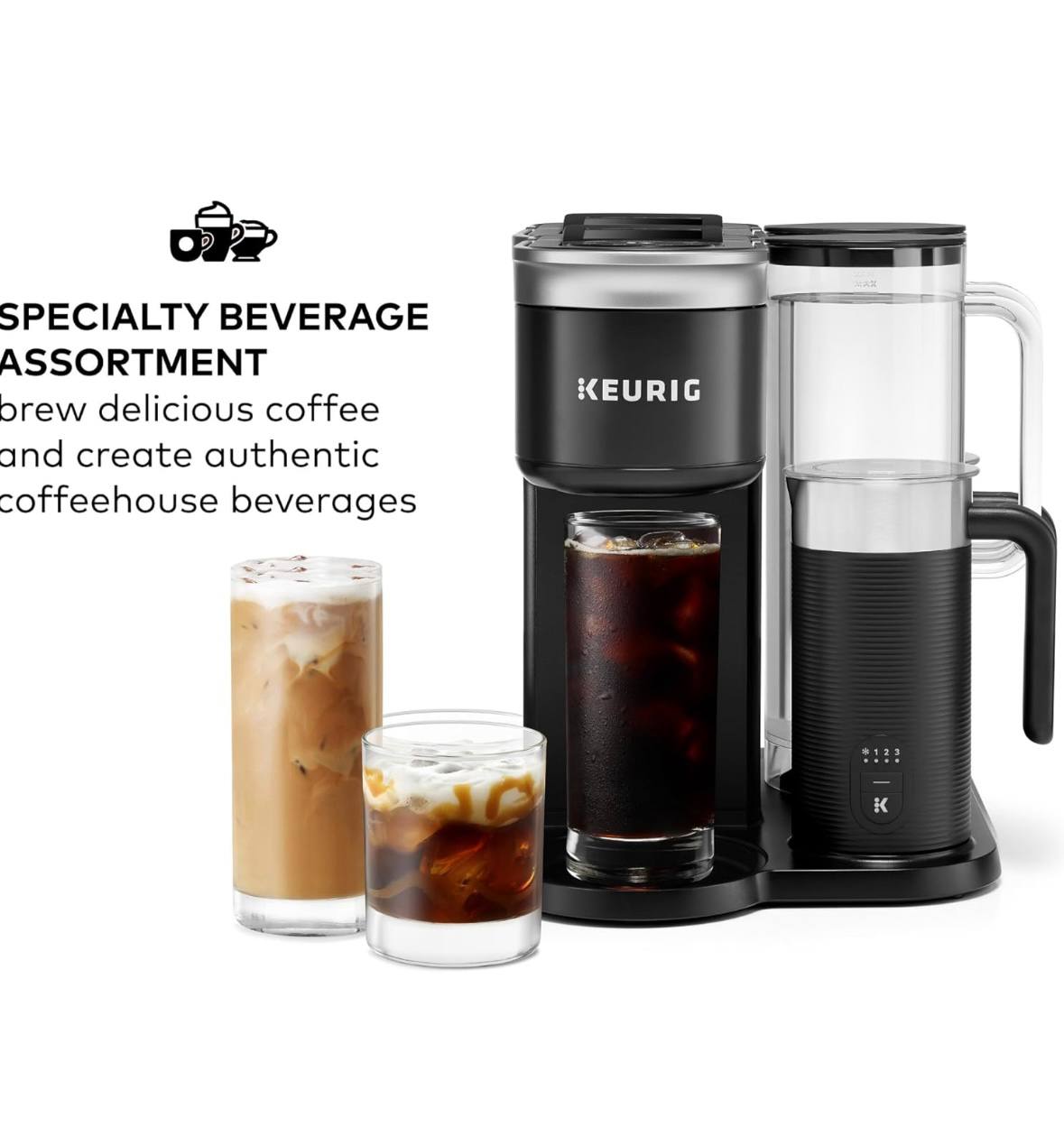 Keurig K-Cafe Smart Single Serve Latte & Cappuccino Maker