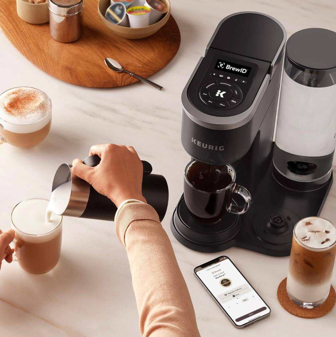 Keurig K-Cafe Smart Single Serve Latte & Cappuccino Maker
