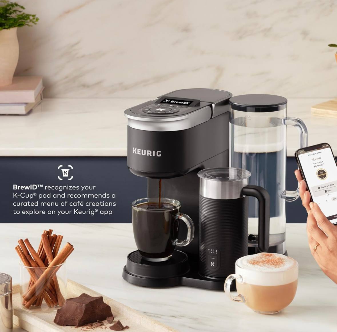 Keurig K-Cafe Smart Single Serve Latte & Cappuccino Maker